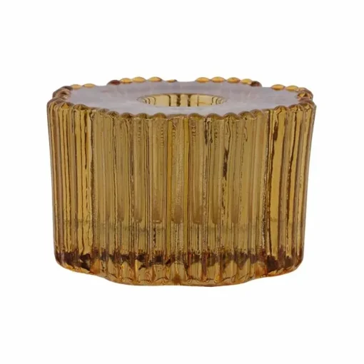 A La Kandelaar Ribbed Flower Mustard