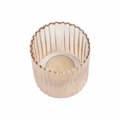 A La Theelichthouder Ribbed Blush