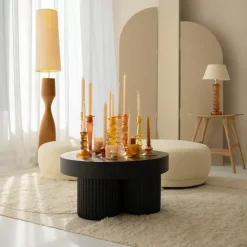 A La Theelichthouder Ribbed Blush