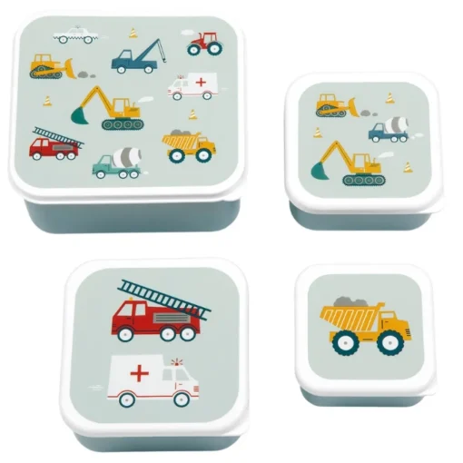 A Little Lovely Company Lunch & Snack Box Voertuigen