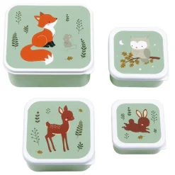 A Little Lovely Company Lunchbox & Snackbox Forest Friends