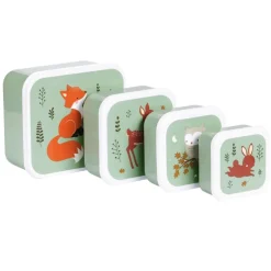 A Little Lovely Company Lunchbox & Snackbox Forest Friends