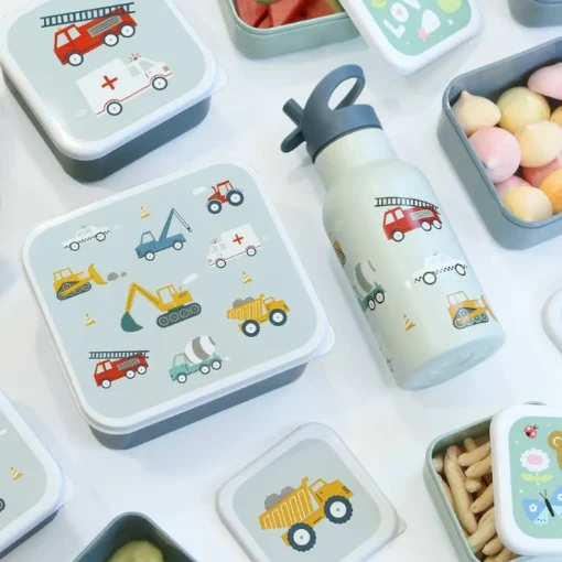 A Little Lovely Company Lunch & Snack Box Voertuigen
