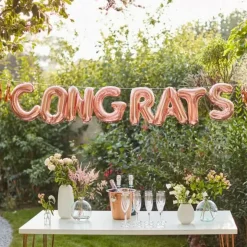 Ballonslinger Congrats Mix It Up Rose Gold Ginger Ray