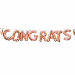 Ballonslinger Congrats Mix It Up Rose Gold Ginger Ray