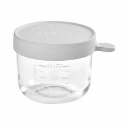 Beaba Glazen Bewaarpotje Grijs 150Ml