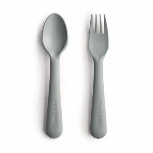 Bestek Vork En Lepel Sage Mushie