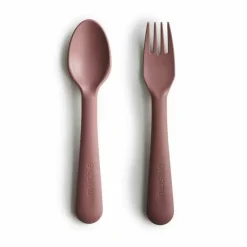 Bestek Vork En Lepel Woodchuck Mushie