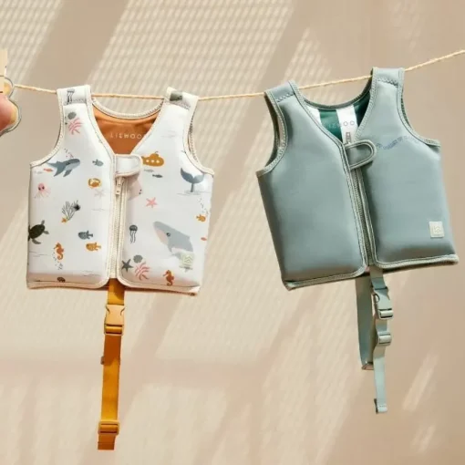 Bestel Nu Het Trendy Liewood Zwemvest Dove It Comes In Waves/Peppermint!