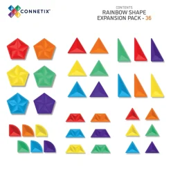Connetix Tiles Rainbow Shape Expansion Pack (36St)