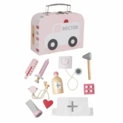Dokterskoffertje Met Accessoires Roze Jabadabado