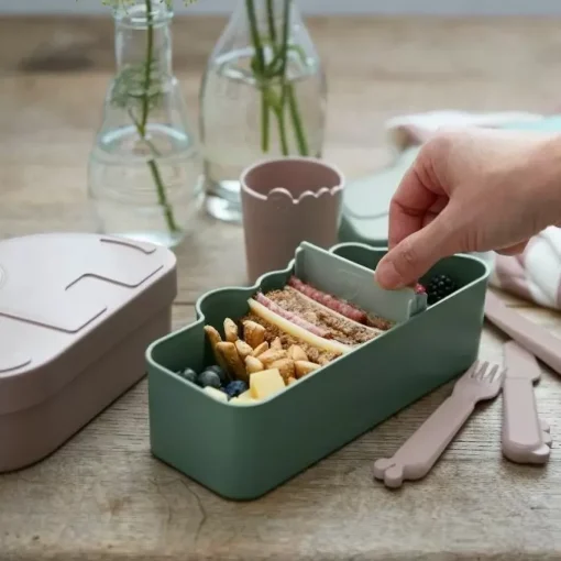 Done By Deer Lunchbox Kiddish Croco Green