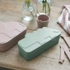 Done By Deer Lunchbox Kiddish Croco Green