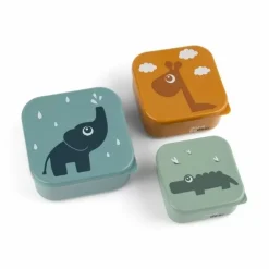 Done By Deer Snackbox Set Deer Friends Blue Mix (3St)