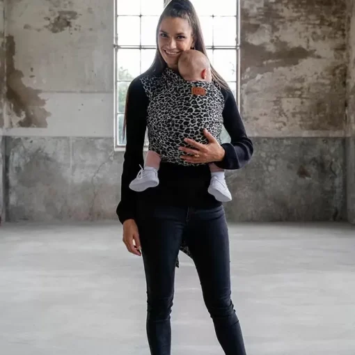 Draagdoek Stretchy Wrap Deluxe Leopard Bykay