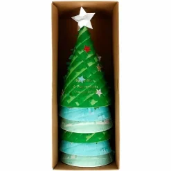 Feesthoedjes Fringed Christmas Trees (6St) Meri Meri