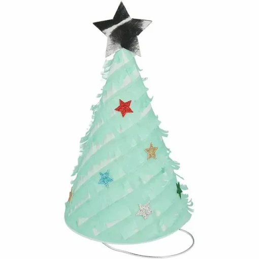 Feesthoedjes Fringed Christmas Trees (6St) Meri Meri