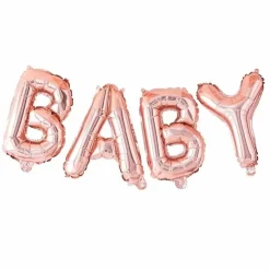 Folieballon Baby Rosegoud Twinkle Twinkle Ginger Ray