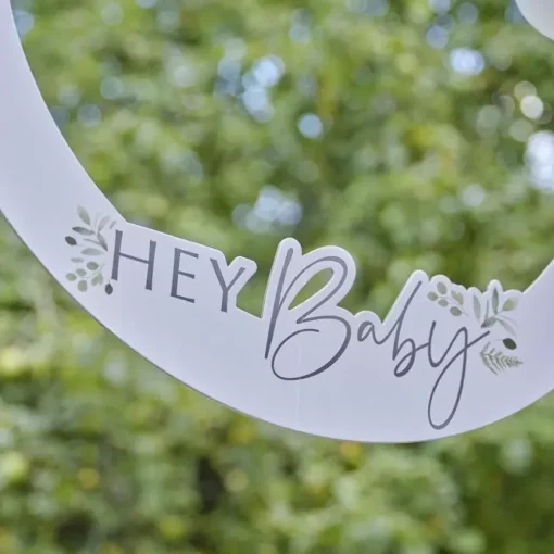 Fotobooth Frame Hey Baby Botanical Baby Ginger Ray