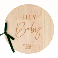 Gastenboek Hout Hey Baby Botanical Baby Ginger Ray