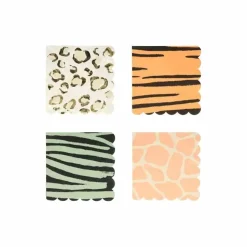 Gebaksservetten Safari Animal Print (16St) Meri Meri