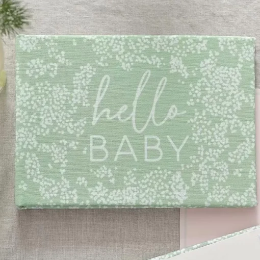 Hello Baby Linnen Fotoalbum Ginger Ray - Stijlvol & Liefdevol