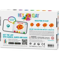 Hey Clay Boetseerklei Ocean Clownfish, Discus Fish, Eel (6St)