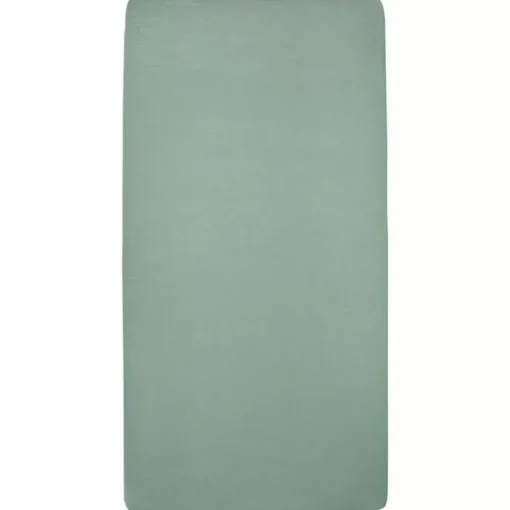 Hoeslaken Ledikant Jersey Stone Green (60X120Cm) Meyco