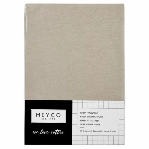 Hoeslaken Wieg Jersey Zand Meyco