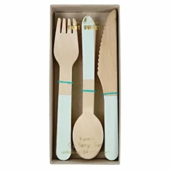 Houten Bestek Mint (24St)