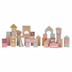 Houten Bouwblokken Roze Little Dutch