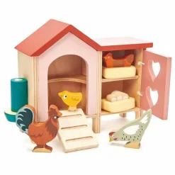 Houten Poppenhuis Kippenhok Tender Leaf Toys