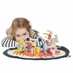 Houten Stapelblokjes Circus Incl. Opbergzak Tender Leaf Toys