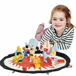 Houten Stapelblokjes Circus Incl. Opbergzak Tender Leaf Toys