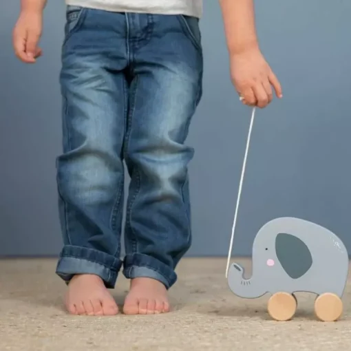 Houten Trekdier Olifant Little Dutch