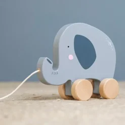 Houten Trekdier Olifant Little Dutch