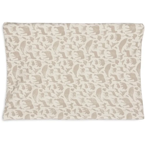 Jollein Aankleedkussenhoes Jersey Animals Nougat 50X70Cm