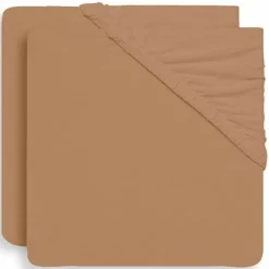 Jollein Hoeslaken Ledikant Jersey 60X120Cm Biscuit (2St)