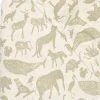 Jollein Hoeslaken Meegroeibed Animals Olive Green 70X140Cm