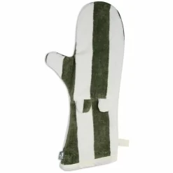 Jollein Lange Washand Stripe Terry Leaf Green