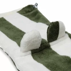 Jollein Lange Washand Stripe Terry Leaf Green
