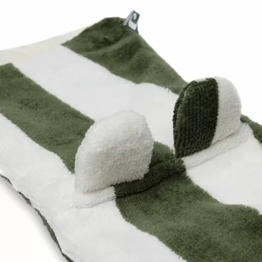 Jollein Lange Washand Stripe Terry Leaf Green