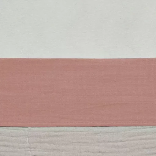 Jollein Ledikantlaken Wrinkled Cotton Rosewood