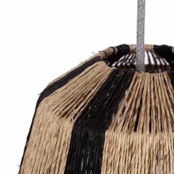 Jute Hanglamp Ven Zwart-Naturel Kidsdepot