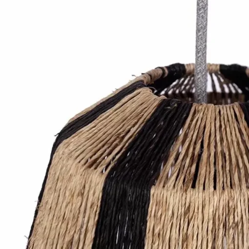 Jute Hanglamp Ven Zwart-Naturel Kidsdepot