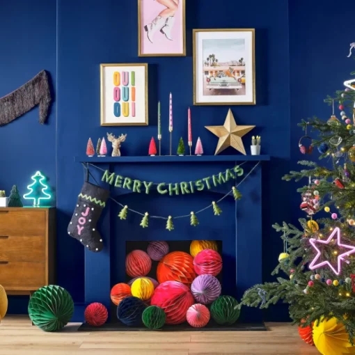 Kerstboom Piek Ster Zilver Merry And Bright Ginger Ray