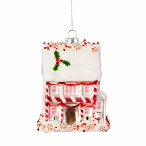 Kersthanger Gingerbread Huisje Pink Fairytale