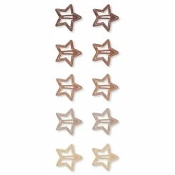 Konges Slojd Haarclipjes Star Glitter Rose (10St)