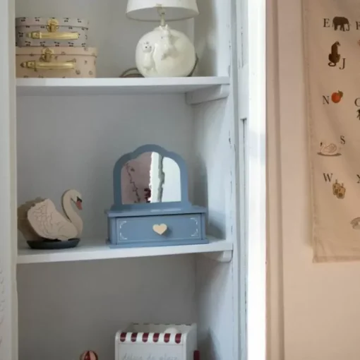 Konges Slojd Houten Make-Up Spiegel Met Lade