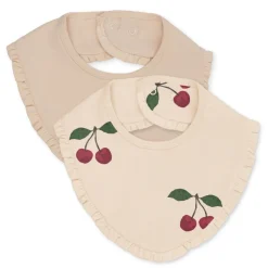 Konges Slojd Kwijlslabben Ma Grande Cerise/Nouvelle Peach